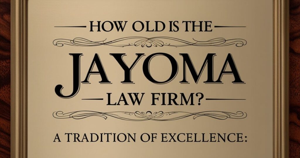 How Old is the Jayoma Law Firm?: A Tradition of Excellence