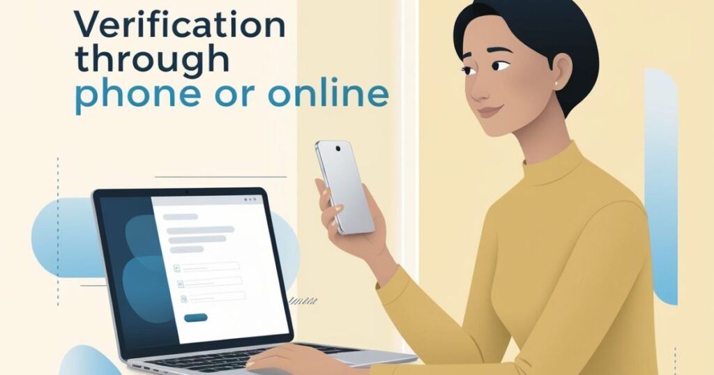 Verification Through Phone or Online