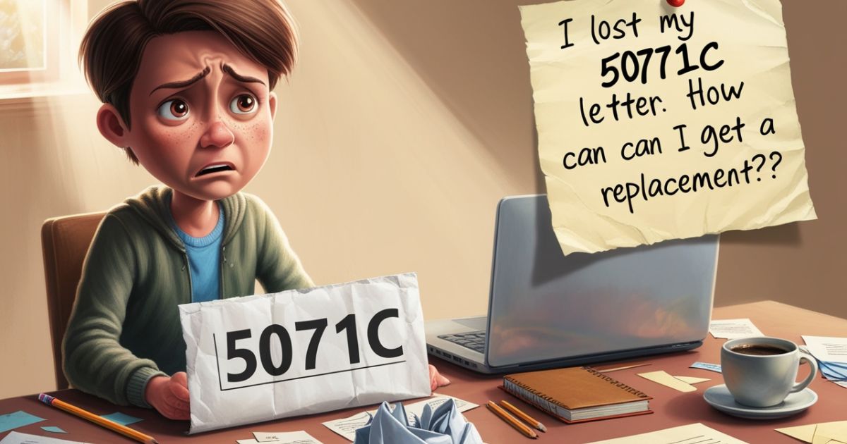 I Lost My 5071C Letter. How Can I Get a Replacement