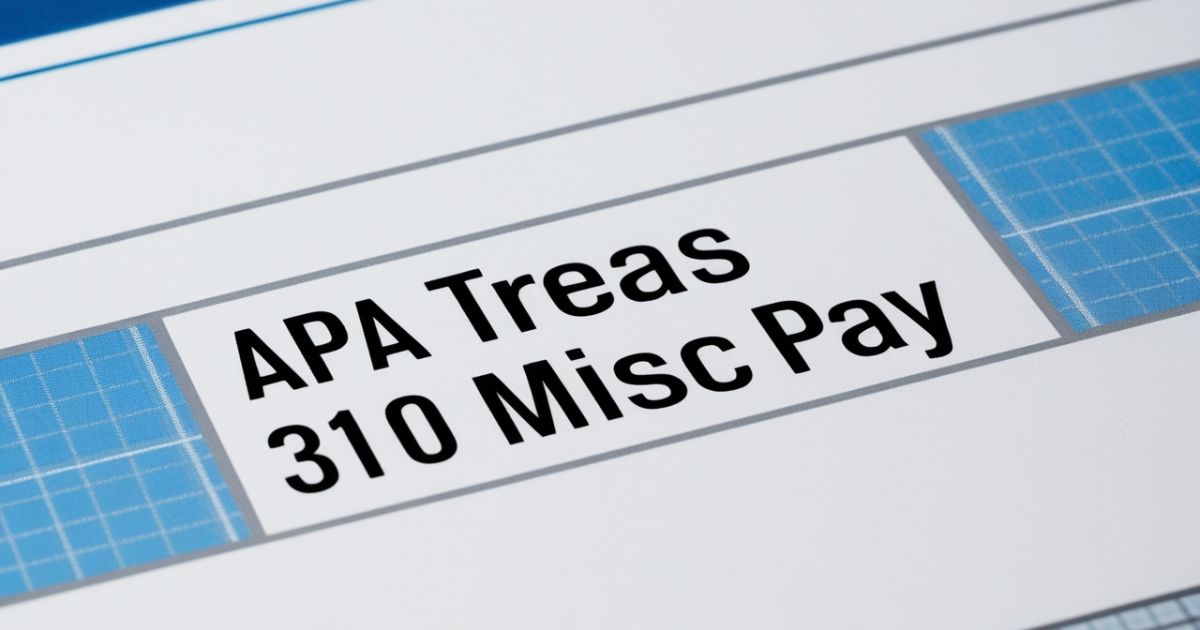 What Is APA TREAS 310 MISC PAY on My Bank Statement?